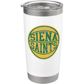 Siena College Distressed Vintage 70s Basketball 2-Color Doppelwandiger Edelstahl-Thermobecher