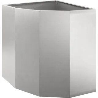 Eckpflanzer Silber 45 x 45 x 50 cm Edelstahl - Silber