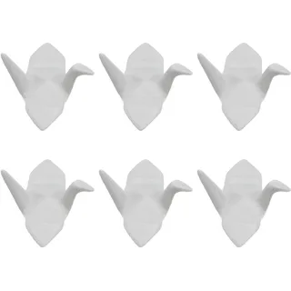 BESTonZON Japanischer Stil Essstäbchenhalter Keramik Handgefertigt 6Er Set Origami Design Stäbchen Ablage Gabel Messer Halter Für Sushi Und Asiatisches 2.17X1.97X1.18In