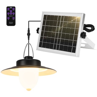 ENCOFT Garten Solarlampen für Außen Hängend,Solar Hängelampe mit Bewegungsmelder Dimmbar Solar Hängeleuchte mit Fernbedienung IP65 Wasserdicht 3000K