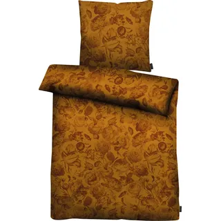 APELT Bettwäsche »Lela« 2 Stk. tlg. Eleganter Damastklassiker für die stilvoll- romantische Einrichtung, braun