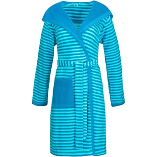 Bademantel Striped Hoody turquoise S