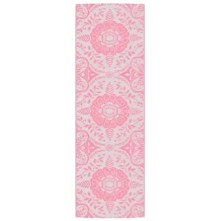vidaXL Outdoor-Teppich Rosa 80x250 cm PP