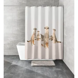 Kleine Wolke Duschvorhang "Surie" Breite 180 cm Set, beige