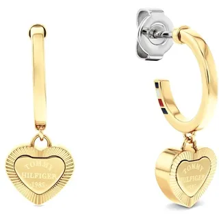 Tommy Hilfiger Jewelry Creolen für Damen Kollektion aus Edelstahl und Gelbgold-beschichtung - 2781014