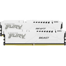 Bild von 64GB (2x32GB) KINGSTON FURY Beast White EXPO DDR5-5200 CL36 RAM Speicher Kit