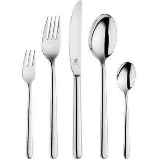 Zwilling Newcastle Besteck-Set, 30-teilig, Für 6 Personen, 18/10 Edelstahl/Hochwertiger Klingenstahl, Poliert, Silber, Plastic Free