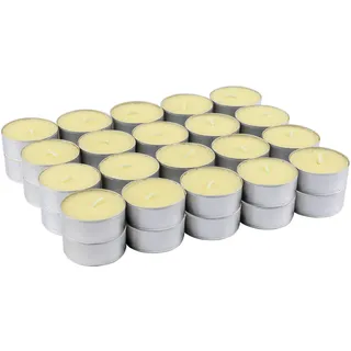 40 Stück Duftkerzen Teelichter Vanille Duft, Creme Duftteelichter Vanille