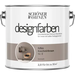 Designfarben 2,5 l edles kaschmirbraun