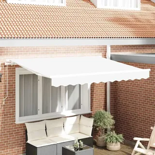 vidaXL Markisen-Ersatzstoff Weiß 350 x 250 cm Segeltuch - Weiß