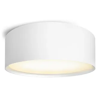 SSC-LUXon PIATO Deckenspot groß LED - Deckenlampe weiß flach mit warmweißem Licht - 20W Spot Strahler innen pulverbeschichtet