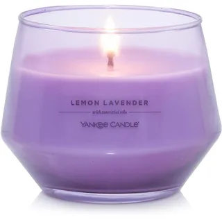 Yankee Candle Studio Duftkerze | Mittelgroße Kerze Lemon Lavender | Lang brennende Kerzen: 35-50 Stunden | Stilvoll designtes Glas mit lila Wachs | Geschenke für Frauen, Geschenke für Mütter, Hochzeitsgeschenke & mehr