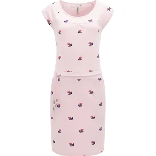 Sommerkleid RAGWEAR "Strandkleid Penellope Print YOUMODO", Damen, Gr. XL, N-Gr, pink (marshmallow), Obermaterial: 100% Baumwolle CO., Kleider Sommerkleid