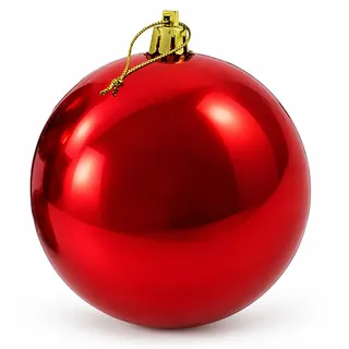 XXL Weihnachtskugeln groß aus Kunststoff Farbe Rot, Größe Ø 30 cm | Für den Außenbereich Christbaumkugeln wetterfest - Weihnachtsbaumkugeln - Baumkugeln - Kugeln - Weihnachtsdeko Kugeln
