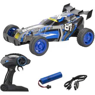 Silvertlit – Exost Ferngesteuertes Auto – Thunder Clap 40 cm – Ultraschnelles blaues XXL-Buggy-Fahrzeug – Geschwindigkeit: 20 km/h - 1:10 – RC-Spielzeug für Kinder ab 5 Jahren – 20645