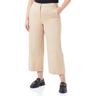 Gerry Weber Damen 7/8 Hose mit Dehnbund unifarben 7/8 Länge Caramel 38