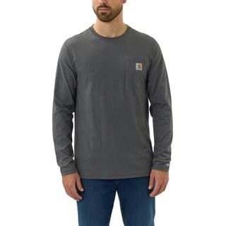 CARHARTT Force Pocket Langarmshirt, - Dunkelgrau (Crh) - XXL