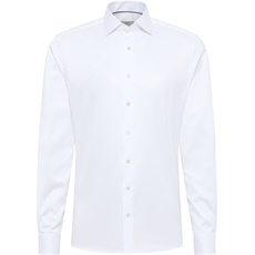 Bild MODERN FIT Luxury Shirt in weiß unifarben, weiß, 39