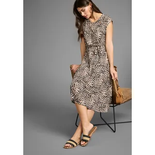 LAURA SCOTT Sommerkleid Gemustert Schwarz 36