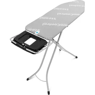 Brabantia Bügeltisch C 124x45 cm mit versenkbarer Dampfstationsablage Steam Control Aqua Bowl (220944)