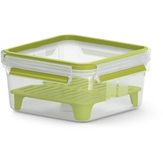 Bild von Clip&Go quadratisch 1.3l Sandwichbox XL Aufbewahrungsbehälter grün
