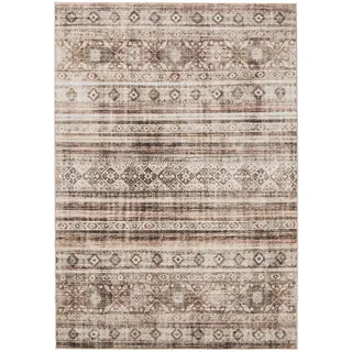 benuta Vintage-Teppich George waschbar 160x230 cm , Braun , Kunststoff , Vintage , Rechteckig , 160x230 cm , Oeko-Tex® Standard 100 , in verschiedenen Größen erhältlich, rutschfeste Unterfläche, waschbar , Teppiche und Böden, Teppiche, Vintageteppiche