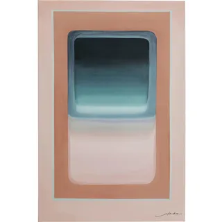 Kare Design Leinwandbild Tendency Pastell, Rosa/Blau, 150x100cm, Canvas, Modern, Abstrakt, Wandbild, Zimmerdekoration, Wohnzimmer