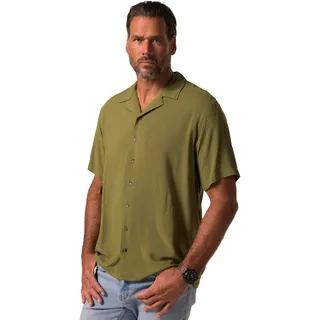 JP 1880 Herren große Größen Übergrößen Menswear L-8XL Hemd, Cuba-Kragen, CF, Viskose, 1/2