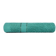 Brentfords Luxus Single 100% Baumwolle Badezimmer Waschlappen – Premium Qualität, super saugfähig & schnell trocknend – 30 x 30 cm – Blaugrün