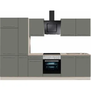 OPTIFIT Küchenzeile Bern 300 cm grau