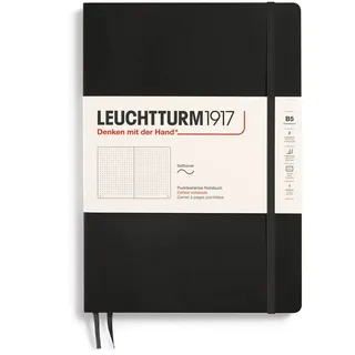 Leuchtturm1917 Notizbuch Softcover B5 Schwarz liniert