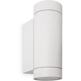 Paco Home Wandleuchte Aussen Lampe Wandbeleuchtung Gartenhaus Wandlampe IP54 3000K - Weiß