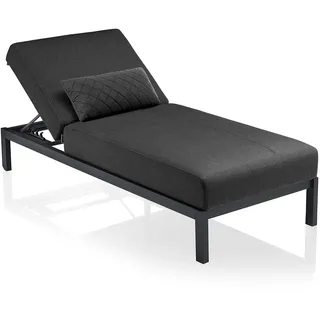 Kettler Pure Silver Line Sonnenliege Aluminium/Sunbrella