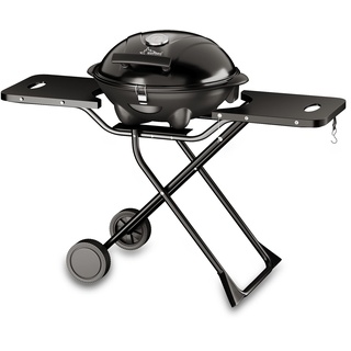 SUNTEC Elektrogrill BBQ-9295 auch als Tischgrill Geeignet | Grill mit Abnehmbarem Deckel und Regulierbaren Thermometer | Ideal für Balkon, Garten, Outdoor und Camping | Barbecue für mehrere Personen