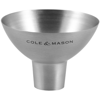 Cole & Mason Dover Trichter für Gewürze, Salz, Pfeffermühlen, Küche, Rostfreier Stahl, 6.5cm