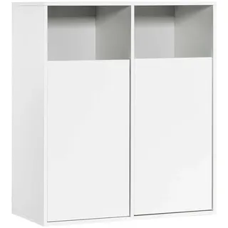 Mokebo Wäscheschrank Der Wäschehüter , Weiß , Holzwerkstoff , 80x95x40 cm , Haushalt & Reinigung, Wäschepflege, Wäschekörbe & Wäschetonnen