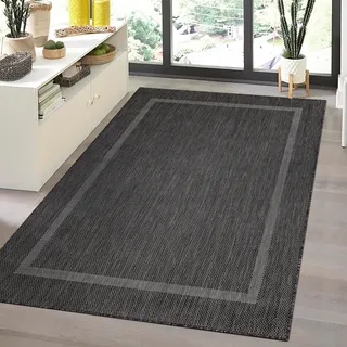 Ayyildiz Teppiche Outdoorteppich »RELAX 4311« rechteckig 5 mm Höhe Läufer, Pflegeleicht, Robust, In- und Outdoor, große Farbauswahl, schwarz