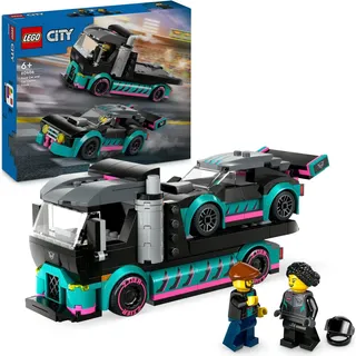 LEGO® Konstruktionsspielsteine »Autotransporter mit Rennwagen (60406), LEGO City« Made in Europe, bunt
