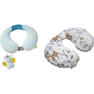 Fehn 065282 Nackenstütze Fledermaus –24 x 20 cm & Medi Partners NACKENKISSEN Kinder Nacken Nackenstütze 100% Baumwolle