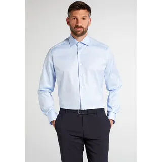 Eterna Langarmhemd »MODERN FIT« NON IRON (bügelfrei), blau