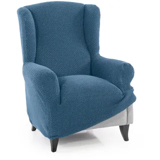 faverti Ohrensessel Novele Jacquard 70 x 100 x 100 cm türkis mit Rollen