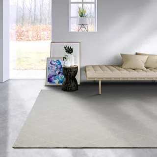 Villeroy & Boch Maria beige Creme, B:200cm H:5mm L:290cm, Schurwolle, Teppiche, Schurwolle, Wolle, Natur, Wohnzimmer, Schlafzimmer, Boho, Skandi