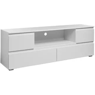 Mid.you Lowboard , Weiß , Holzwerkstoff , 4 Schublade(n) Schubladen , 160x55x40 cm , Wohnzimmer, TV Möbel, Lowboards