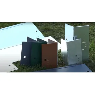 green split Rasenkante Metall 120 x 18,5 cm 5 Stück Verzinkt