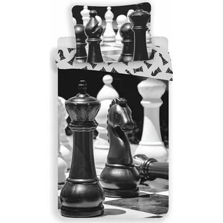 Jerry Fabrics Chess Mehrfarbig 140 x 200 cm + 70 x 90 cm