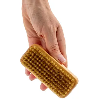 QUOALA® Handwerkerbürste – in Deutschland hergestellt | FSC-zertifiziertes Buchenholz | Echte Schweinborsten | Für Tiefenreinigung, Maniküre, Pediküre | Ergonomisch & Umweltfreundlich