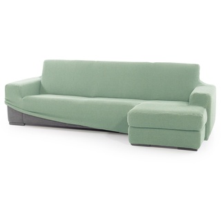 SOFASKINS® super elastischer Chaise Longue überzug, Sofabezug Kurze rechte Armlehne, Sofa überzug atmungsaktiv, bequem und langlebig, Kompatible Abmessungen des Sofas (210-340 cm), Farbe türkis