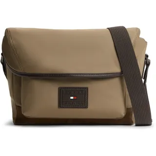 Tommy Hilfiger TH Heritage Satchel Umhängetasche Leder Brown