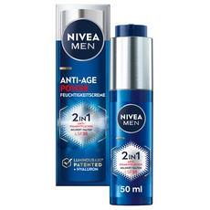 NIVEA MEN Anti-Age 2in1 Power Tagespflege mit LSF 30, Gesichtspflege mit Hyaluron für Anti-Aging-Effekt, Hautpflege mit LUMINOUS630 gegen Alters- und Pigmentflecken (50 ml)