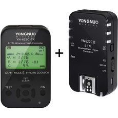 Yongnuo YN622C TX Kit – Yongnuo YN-622 Receiver and TX YN-622TX Transmitterfor Canon (FEC, FVL, LCD, 100 m) - Black